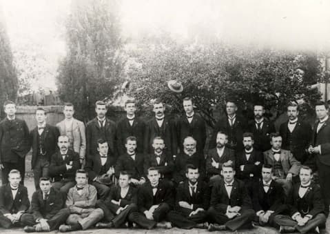 Dosente en studente, Teologiese Skool Burgersdorp, 1897.